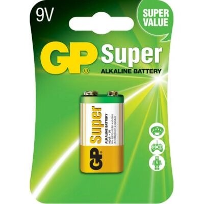 Батарейка Gp Крона Super Alcaline 6F22 / 6LR61 9V * 1 (1604A-5UE1 / 4891199002311) від компанії shop-shap - фото 1