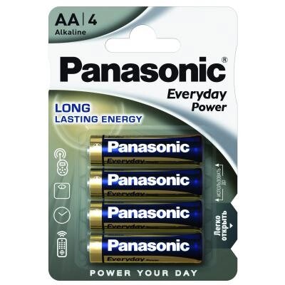 Батарейка Panasonic AA EVERYDAY POWER * 4 (LR6REE/4BP / LR6REE/4BR) від компанії shop-shap - фото 1