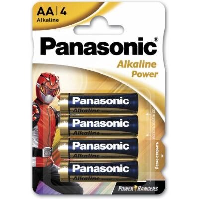 Батарейка Panasonic AA LR6 Alkaline Power * 4 Power Rangers (LR6REB/4BPRPR) від компанії shop-shap - фото 1