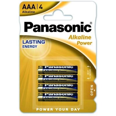 Батарейка Panasonic AAA LR03 Alkaline Power * 4 (LR03REB/4BPR) від компанії shop-shap - фото 1