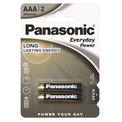 Батарейка Panasonic AAA LR03 Everyday Power * 2 (LR03REE/2BR) від компанії shop-shap - фото 1