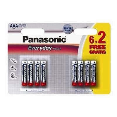 Батарейка Panasonic AAA LR03 Everyday Power * 8(6+2) (LR03REE/8B2F) від компанії shop-shap - фото 1