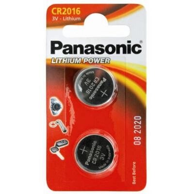 Батарейка Panasonic CR 2016 * 2 LITHIUM (CR-2016EL/2B) від компанії shop-shap - фото 1