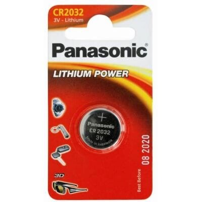 Батарейка Panasonic CR 2032 Lithium * 1 (CR-2032EL/1B) від компанії shop-shap - фото 1