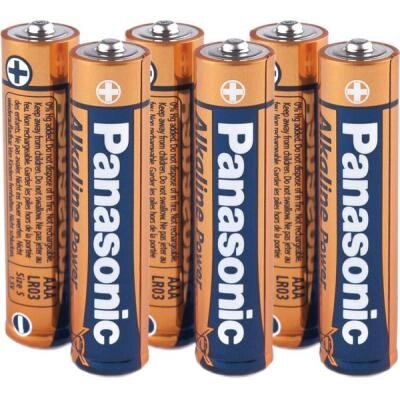 Батарейка Panasonic LR03 PANASONIC Alkaline Power * (4+2) (LR03REB/6B2F) від компанії shop-shap - фото 1