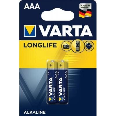 Батарейка Varta AAA Longlife лужна * 2 (04103101412) від компанії shop-shap - фото 1