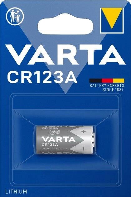 Батарейка Varta CR123A Lithium 1600 мА/ч в блістері від компанії shop-shap - фото 1