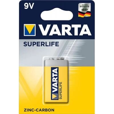 Батарейка Varta Крона 6F22 Superlife Zinc-Carbon * 1 (02022101411) від компанії shop-shap - фото 1