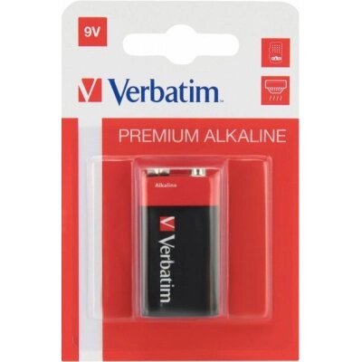 Батарейка Verbatim Крона Alcaline 9V * 1 (49924) від компанії shop-shap - фото 1