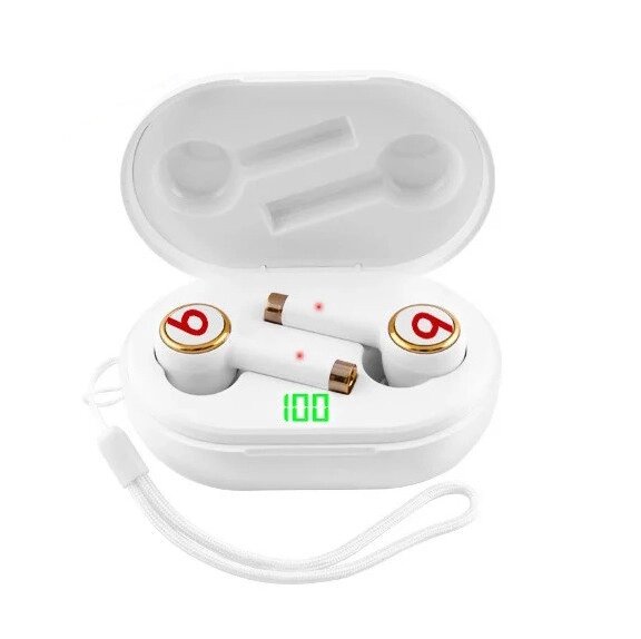 Бездротова Bluetooth-гарнітура навушники Beats Tour3 c кейсом White від компанії shop-shap - фото 1