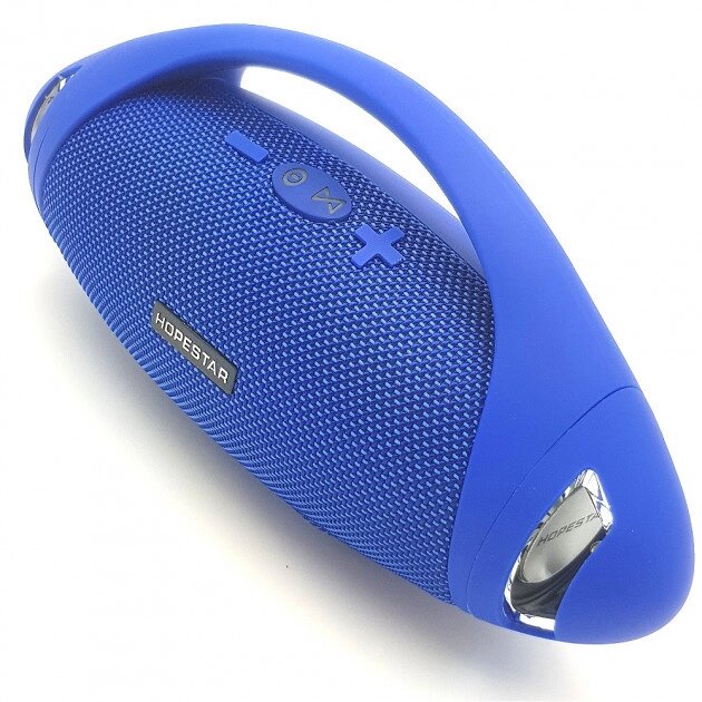 Бездротова Bluetooth колонка mini speaker Hopestar H37 Power bank 10Вт Камуфляж Синій від компанії shop-shap - фото 1