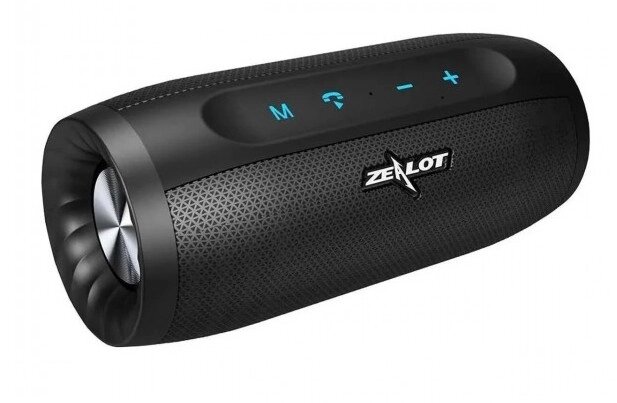 Бездротова Bluetooth колонка Zealot S16 стереозвук HiFi (Чорний) від компанії shop-shap - фото 1