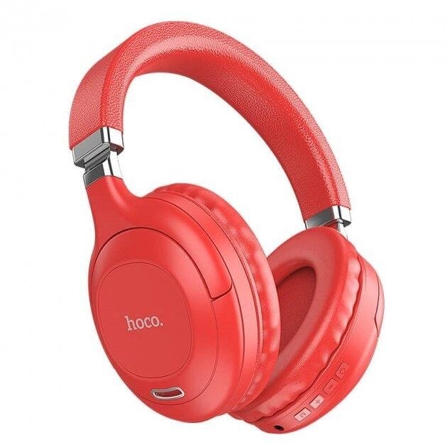 Бездротова Bluetooth стерео гарнітура Hoco W32 BT5.0 навушники Red від компанії shop-shap - фото 1