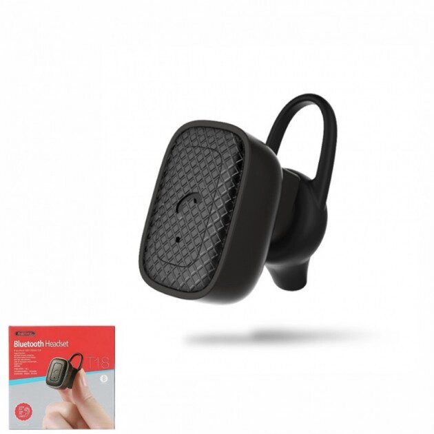 Bluetooth гарнітура Remax RB-T18-Black від компанії shop-shap - фото 1