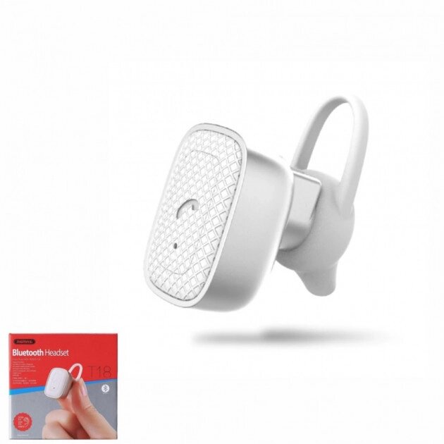 Bluetooth гарнітура Remax RB-T18-White від компанії shop-shap - фото 1