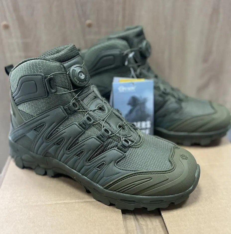 Черевики демісезонні Esdy Tactical Boots SK-40 Ciclop на автошнурівці (Олива) 40 від компанії shop-shap - фото 1