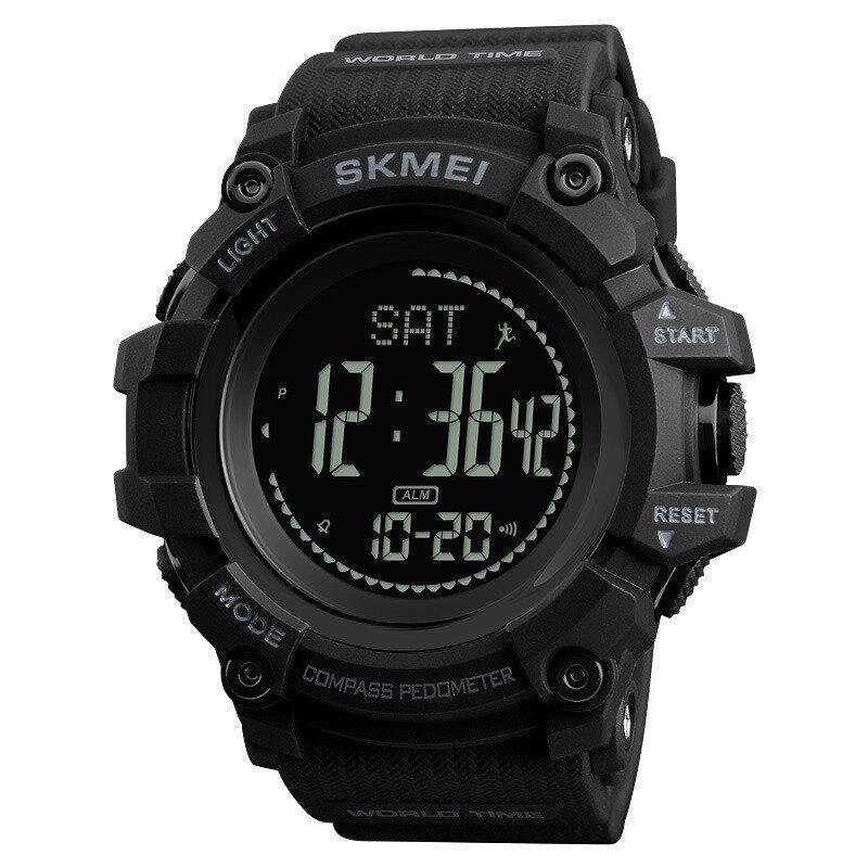 Cпортивний годинник Skmei 1356 Compass з компасом тактичні удароміцні від компанії shop-shap - фото 1