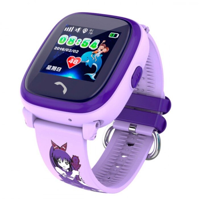 Дитячий годинник Smart GPS DF200 Water Purple від компанії shop-shap - фото 1