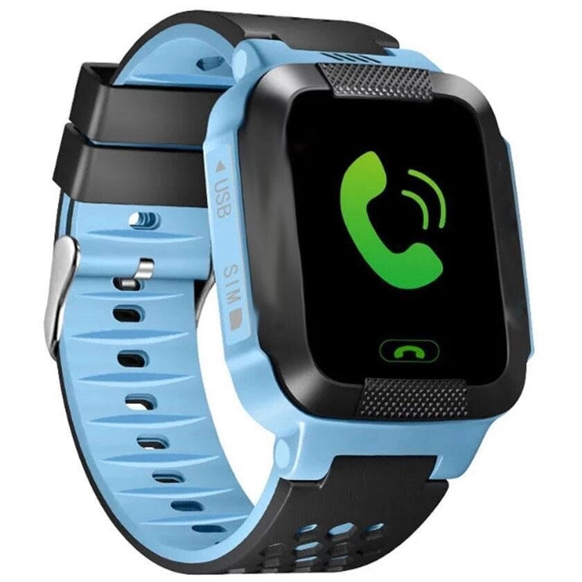 Дитячий годинник з GPS трекером Smart Q528 Blue від компанії shop-shap - фото 1