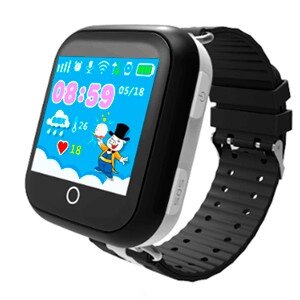 Дитячий розумний годинник Smart Baby Watch q100 gw200s чорні від компанії shop-shap - фото 1