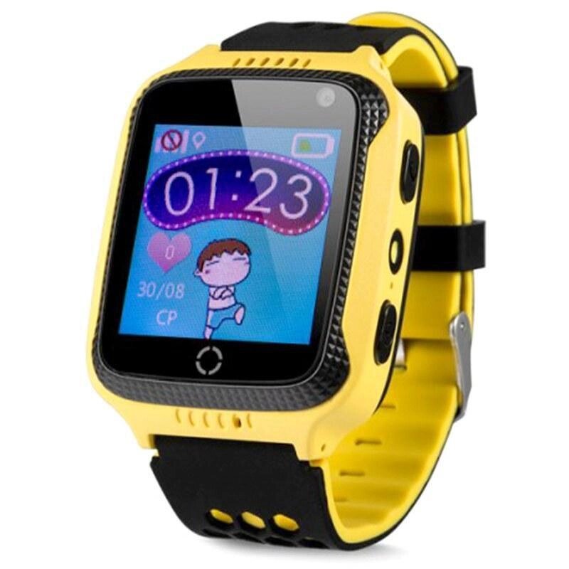 Дитячий розумний смарт годинник з GPS трекером Smart Baby Watch Q528 Yellow від компанії shop-shap - фото 1