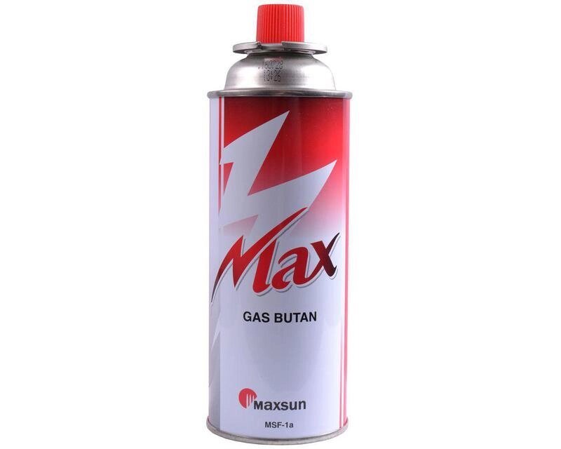 Газовий балон MaxSun 420ml/220gr зима-літо (Червоний) від компанії shop-shap - фото 1