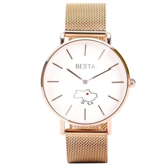 Годинник наручний класичний Besta Love UA Rosegold від компанії shop-shap - фото 1