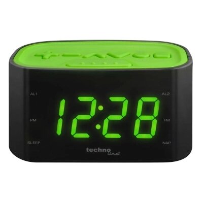 Годинник настільний Technoline WT465 з радіо Black/Green від компанії shop-shap - фото 1