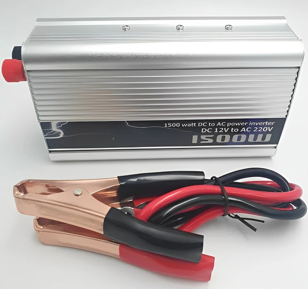 Інвертор авто перетворювач напруги 12-220в 1500Вт та USB виходом 12V в 220V 1500W Power Inverter від компанії shop-shap - фото 1