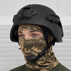 Келаровий балістичний шолом Hard Shell НАТО (клас захисту 3+Чорний
