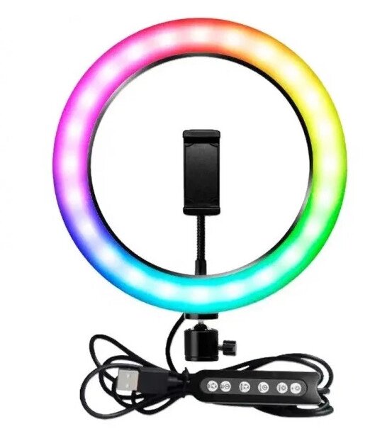 Кільцева лампа MJ33 33см RJB Light (1 кріплення) USB від компанії shop-shap - фото 1