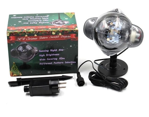 Лазер диско проектор вуличний WL-809 Snow Flower Lamp (4 кольори) 1 режим від компанії shop-shap - фото 1