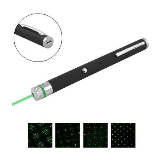 Ліхтар-лазер Лазерна указка Green Laser Pointer 803-1 (2xAAA, 1 насадка, оксамитова коробка) Зелений від компанії shop-shap - фото 1