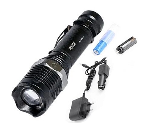 Ліхтар Police BL-1890-T6 158000W zoom + ЗУ220/12В + 18650 + 5 режимів від компанії shop-shap - фото 1