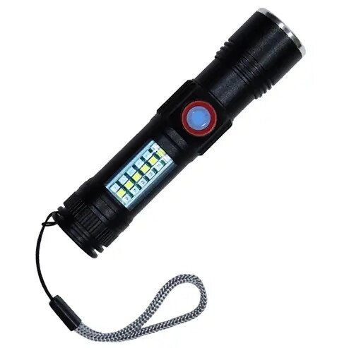 Ліхтар ручний Police SY-1903C-P50+SMD (red, blue, white) zoom + USB заряджання + 5 режимів від компанії shop-shap - фото 1