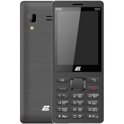 Мобільний телефон 2E E280 2022 Dual SIM Black (688130245210) від компанії shop-shap - фото 1