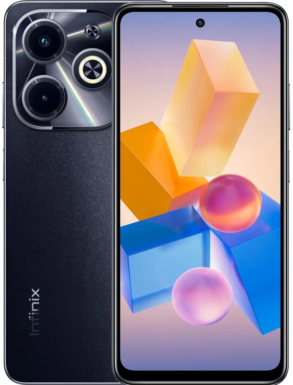 Мобільний телефон Infinix Hot 40i 4/128Gb NFC Starlit Black (4894947012860) від компанії shop-shap - фото 1