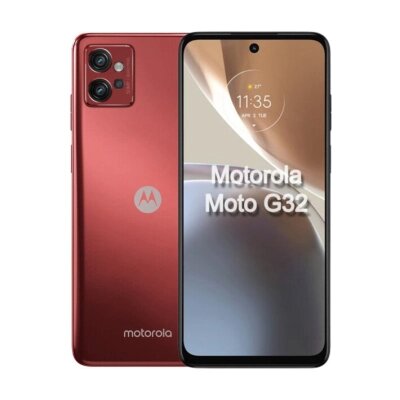 Мобільний телефон Motorola G32 6/128GB  (no charger) Satin Maroon (PAUU0029RS/PAUU0026RO) від компанії shop-shap - фото 1