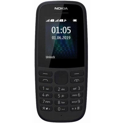 Мобільний телефон Nokia 105 SS 2019 (no charger) Black (16KIGB01A19) від компанії shop-shap - фото 1