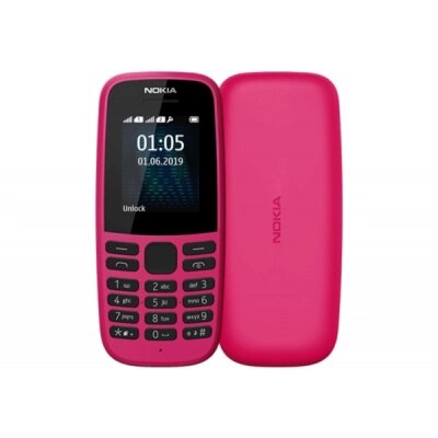 Мобільний телефон Nokia 105 SS 2019 Pink (16KIGP01A13) від компанії shop-shap - фото 1