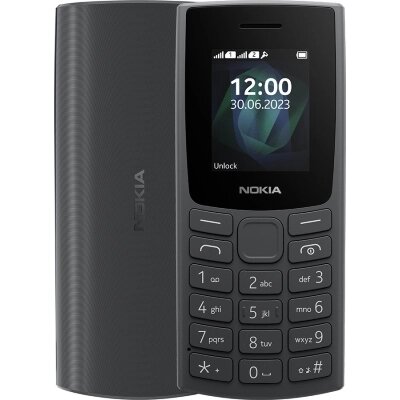 Мобільний телефон Nokia 105 SS 2023 (немає зарядного пристрою) Charcoal від компанії shop-shap - фото 1