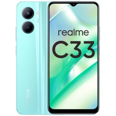 Мобільний телефон realme C33 4/128Gb (RMX3627) Aqua Blue від компанії shop-shap - фото 1