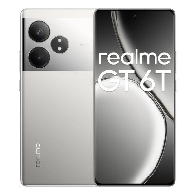 Мобільний телефон realme GT 6T 12/256GB Fluid Silver від компанії shop-shap - фото 1