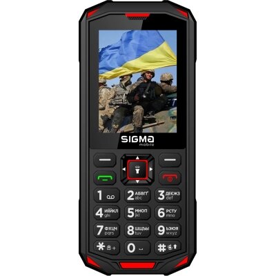 Мобільний телефон Sigma X-treme PA68 Black Red (4827798466520) від компанії shop-shap - фото 1