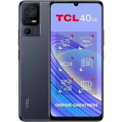 Мобільний телефон TCL 40 SE (T610K2) 6/256GB Dark Grey (T610K2-2ALCPB12) від компанії shop-shap - фото 1