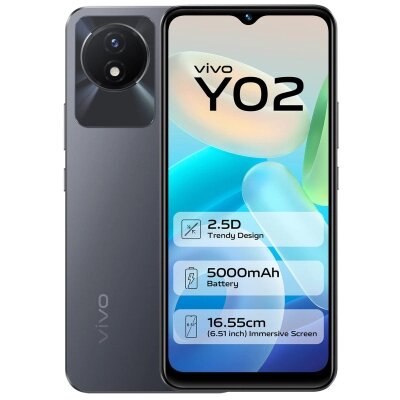 Мобільний телефон Vivo Y02 2/32GB Cosmic Grey від компанії shop-shap - фото 1