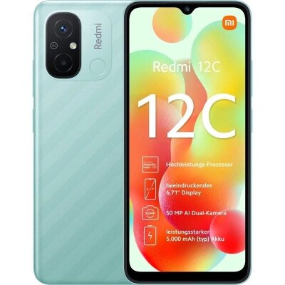 Мобільний телефон Xiaomi Redmi 12C 4/128GB Mint Green від компанії shop-shap - фото 1