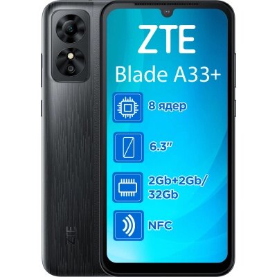 Мобільний телефон ZTE Blade A33+ 2/32GB Grey від компанії shop-shap - фото 1