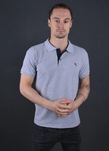 Чоловічі футболки поло сіра Туреччина 56104 2XL