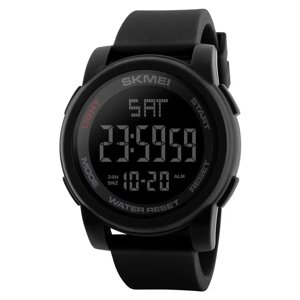 Чоловічий спортивний наручний годинник Skmei 1257 Чорний